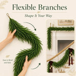 Artificial Norfolk Pine Christmas Garland
