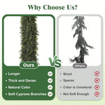 Artificial Cypress Christmas Garland