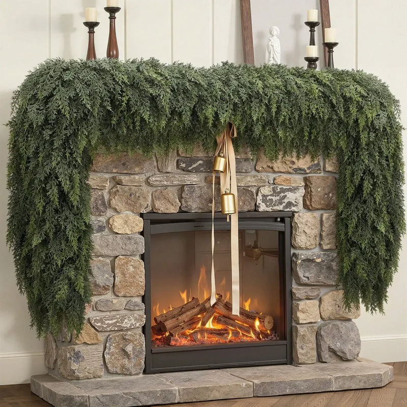 Artificial Cypress Christmas Garland