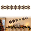 Wooden Glowing Santa Reindeer Wall Sticker