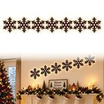 Wooden Glowing Santa Reindeer Wall Sticker