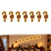 Wooden Glowing Santa Reindeer Wall Sticker