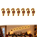 Wooden Glowing Santa Reindeer Wall Sticker
