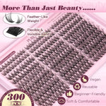Natural Wispy Lash Cluster Kit