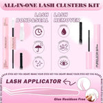 Natural Wispy Lash Cluster Kit