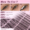 Natural Wispy Lash Cluster Kit