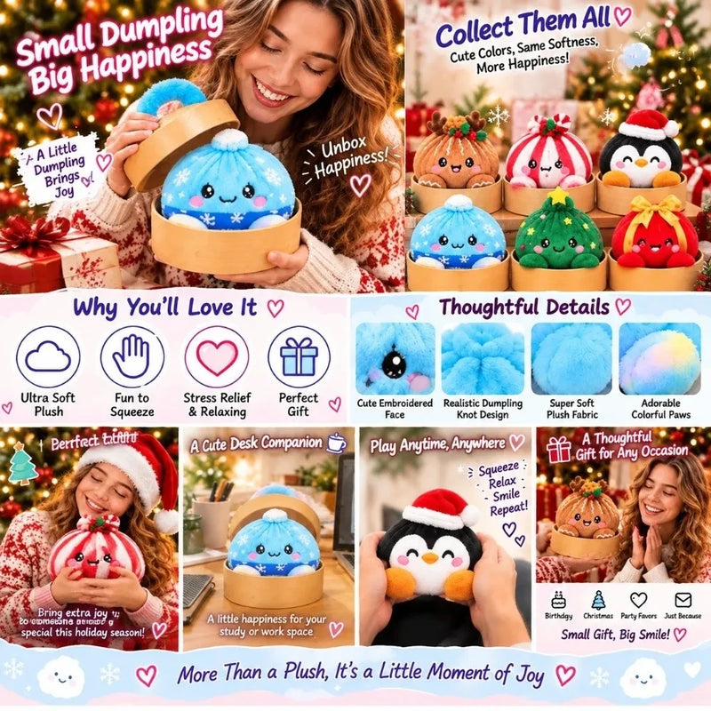 Funny Plush Dumpling Squishies Pillow