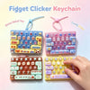 Cartoon Fidget Keyboard Keychain