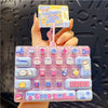Cartoon Fidget Keyboard Keychain