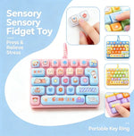 Cartoon Fidget Keyboard Keychain