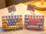 Cartoon Fidget Keyboard Keychain