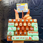 Cartoon Fidget Keyboard Keychain