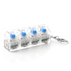 Transparent Keyboard Fidget Keychain