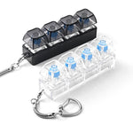 Transparent Keyboard Fidget Keychain