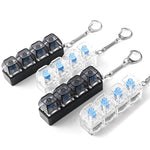 Transparent Keyboard Fidget Keychain