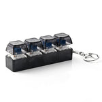 Transparent Keyboard Fidget Keychain