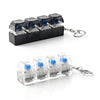 Transparent Keyboard Fidget Keychain