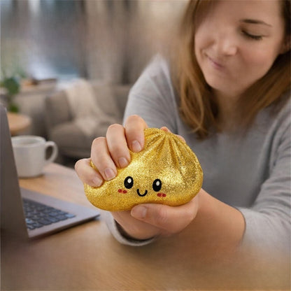Glitter Dumpling Squishy Sensory Stress Relief Toy
