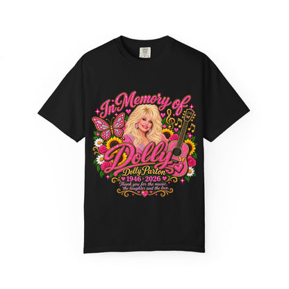 Memorial Graphic T-Shirt — "In Memory of Dolly (1946–2026)" Tribute Tee
