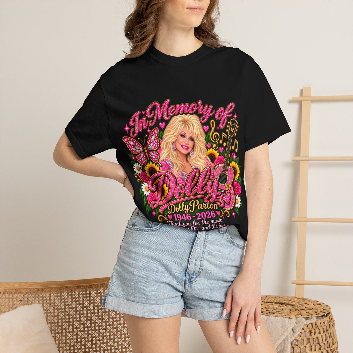 Memorial Graphic T-Shirt — "In Memory of Dolly (1946–2026)" Tribute Tee