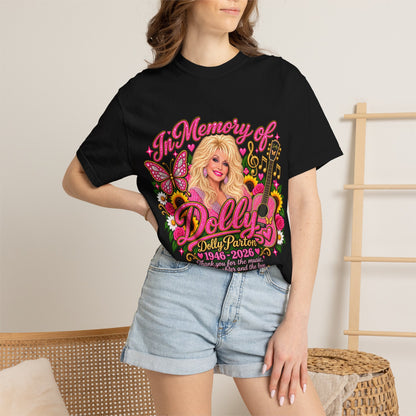 Memorial Graphic T-Shirt — "In Memory of Dolly (1946–2026)" Tribute Tee
