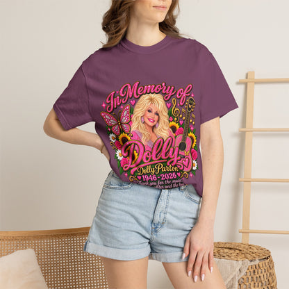 Memorial Graphic T-Shirt — "In Memory of Dolly (1946–2026)" Tribute Tee