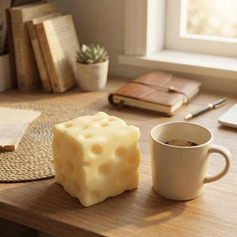 Giant Cheese Squishy Toy for Stress Relief