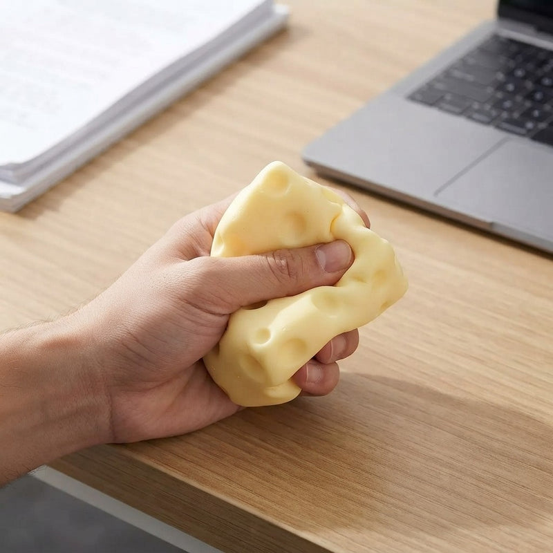 Giant Cheese Squishy Toy for Stress Relief